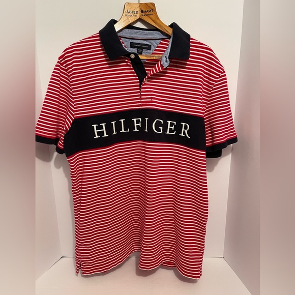 Tommy Hilfiger Custom Fit Polo Short Sleeve Shirt Size XL Embroidered Logo - Picture 1 of 9